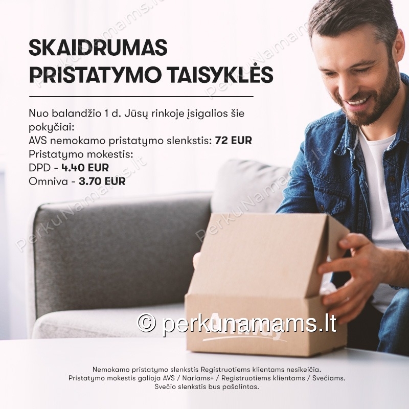 Geresnės pristatymo sąlygos – daugiau pinigų prekėms įsigyti! Geresnės pristatymo sąlygos – daugiau pinigų prekėms įsigyti!