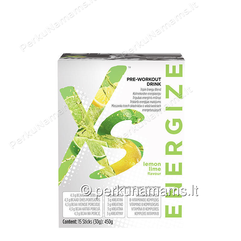 Citrinių ir žaliųjų citrinų skonio gėrimas prieš treniruotę XS™ (121602) Citrinių ir žaliųjų citrinų skonio gėrimas prieš treniruotę XS™ (121602)
