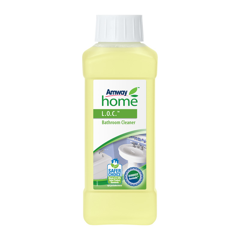 Amway Home L.O.C. vonios kambario valymo skystis efektyviai šalina muilo nuosėdas ir kalkes.