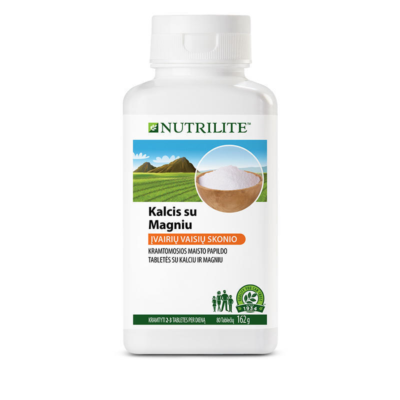 NUTRILITE™ Kalcis su magniu kramtomose tabletėse(5847) NUTRILITE™ Kalcis su magniu kramtomose tabletėse(5847)