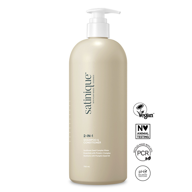 Šampūnas ir kondicionierius „du viename“ Satinique™ 750 ml (126456) Šampūnas ir kondicionierius „du viename“ Satinique™ 750 ml (126456)