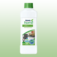 Amway Home L.O.C. universalus valymo skystis, efektyviai pašalinantis purvą ir riebalus iš įvairių paviršių.