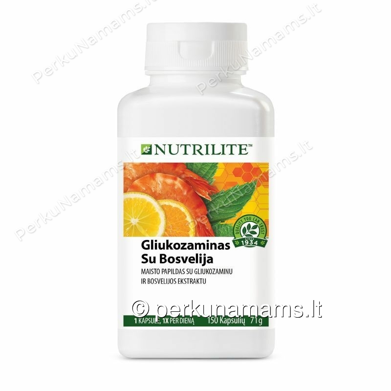 Nutrilite™ Gliukozaminas su bosvelija. Natūralus pasirinkimas sąnarių sveikatai