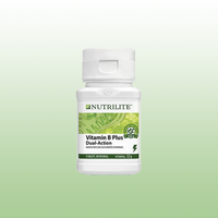 NUTRILITE™ Vitaminas B Plius tabletės, skirtos energijos lygiui palaikyti ir nuovargiui mažinti.
