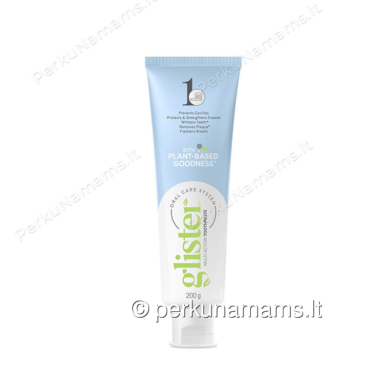 Glister dantų pasta: ryški šypsena be rūpesčių | Saugu šeimai